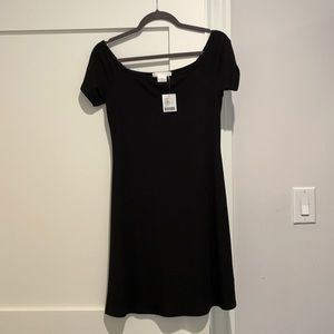 Cooperative off the shoulder ribbed dress. NWT
